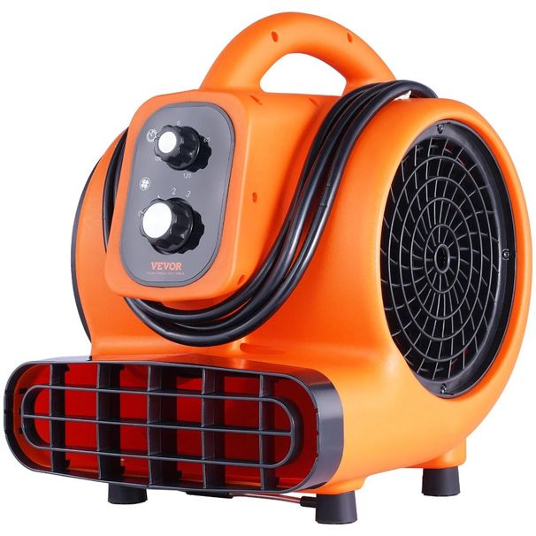 E tempo e funzione per asciugatrice portatile con 4 angoli di asciugatura Mover 1000 Ventilatore da pavimento 1 HP Ventilatore che soffia aria CFM Raffreddamento Tappeto 4_voghion.com