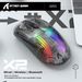 Digitex Digitex Attack Shark X2RGB Luminous Wireless Bluetooth Three-Mode Transparent Girls Gaming Esports Mouse_voghion.com