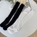 Y2K Millennial Hot Hollow Lace DIY Elastic Band Cosplay Lolita Soft Girl Over-the-Knee Thigh Socks_voghion.com