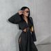 10756 Women's Fashion Sleeve Tie Short Top Hollow Out Split Long Pants Elegant Two-Piece Set_voghion.com