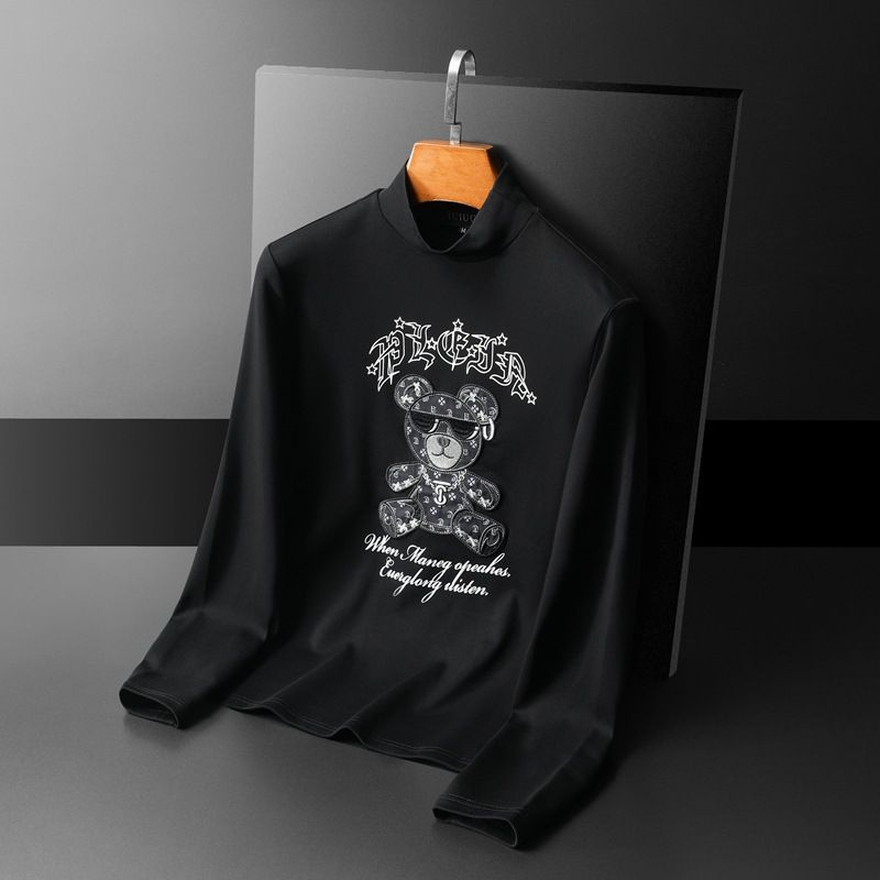 Men's half turtleneck and fleece double-sided primer_voghion.com
