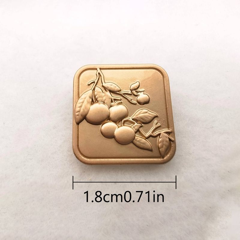 6pcs Square Metal Buttons, Electroplating Process, Clothing Decorative Button Cufflinks, Can Be Used For Coats, Suits, Shirts, Pants._voghion.com