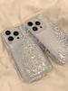 Coque Ins Style Liquid Sand pour iPhone 15 Pro Max, 14/13 Soap Case, iPhone 12 Transparent 11_voghion.com
