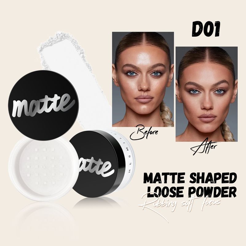 Puder perłowy Light Nude Contour Matte Powder Puder rozświetlający do ciała Wodoodporny i odporny na pot Puder utrwalający kontrolę nad wydzielaniem sebum_voghion.com