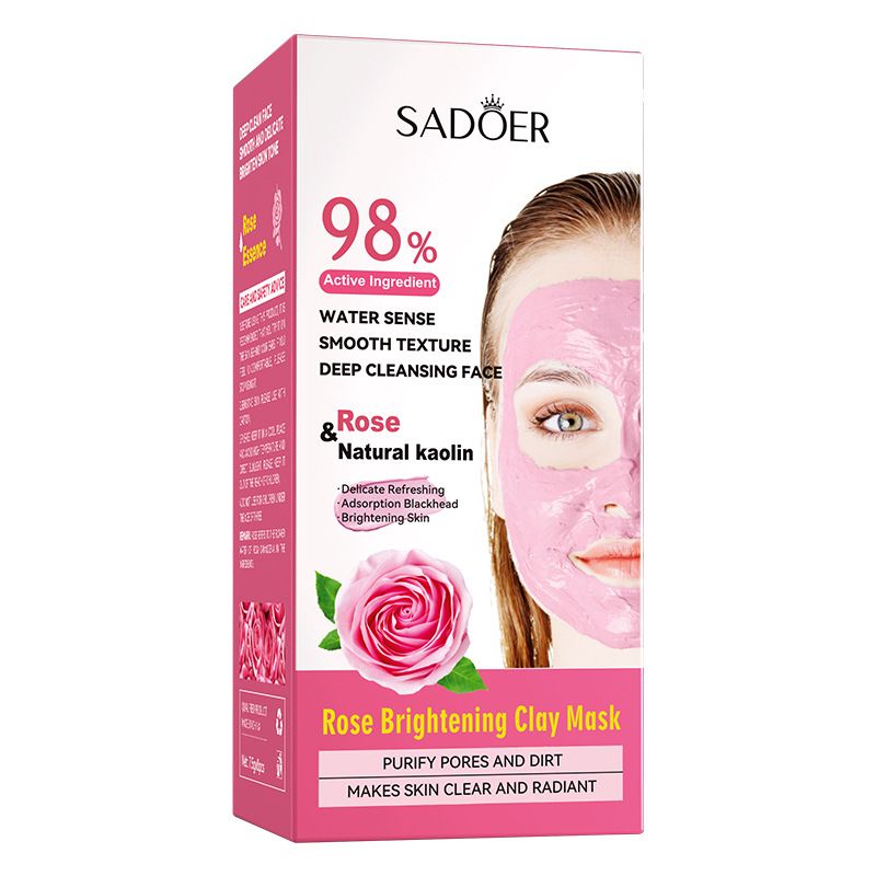 Mascarilla facial hidratante, suave, seca y refrescante de té verde SADOER_voghion.com