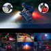 New 4-Light Bead And Rear Combination Warning Mountain Bike Night Riding Bicycle Front Cycling Light_voghion.com