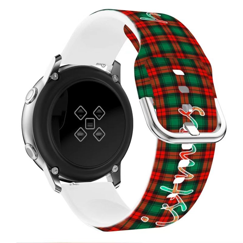 20 mm 22 mm silikoonrihm Samsung Galaxy Watch 4 / Huawei kell 3 / Amazfit GTR piduliku stiili käevõru randmepael Active 2 jaoks_voghion.com