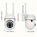 2pcs Wireless IP Security Cameras 1080P HD WiFi Night Vision APP Control 2-Way Audio Motion Alerts For Home Business Surveillance144_voghion.com