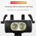 Fahrrad-Frontlicht Elektrische Hupe Ladetelefonhalter Hohe Helligkeit Taschenlampe Rennrad Mit FY-330_voghion.com