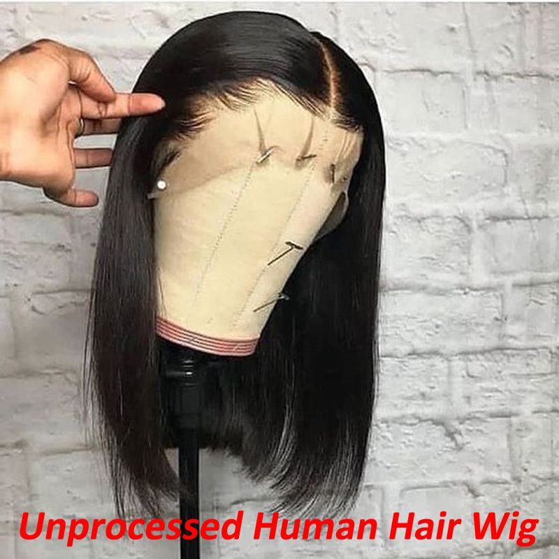 08"-14" Short Bob Parykker Menneskehår Forplukket Naturlig Hårlinje 150% Densitet Blonde Forreste Parykker til Kvinder_voghion.com
