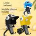 Supporto per telefono da casco per moto e bici elettrica - Supporto universale per manubrio/casco, base in lega antiscivolo, compatibile (blu/bianco/nero)_voghion.com