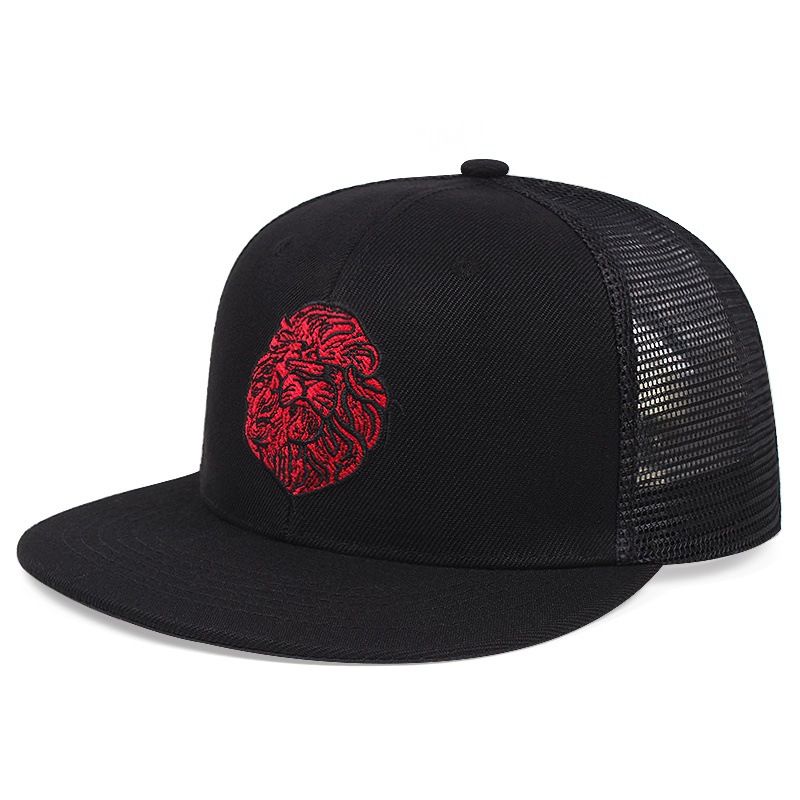 Men's And Women's Flat Brimmed Street Embroidered Mesh Hats, Baseball Hip-hop Hats_voghion.com