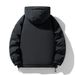 Men's Clothing Men's Winter Warm Hooded Down Jacket With Windproof Design, Loose Fit, Long Length, 85% White Duck Down Filling_voghion.com