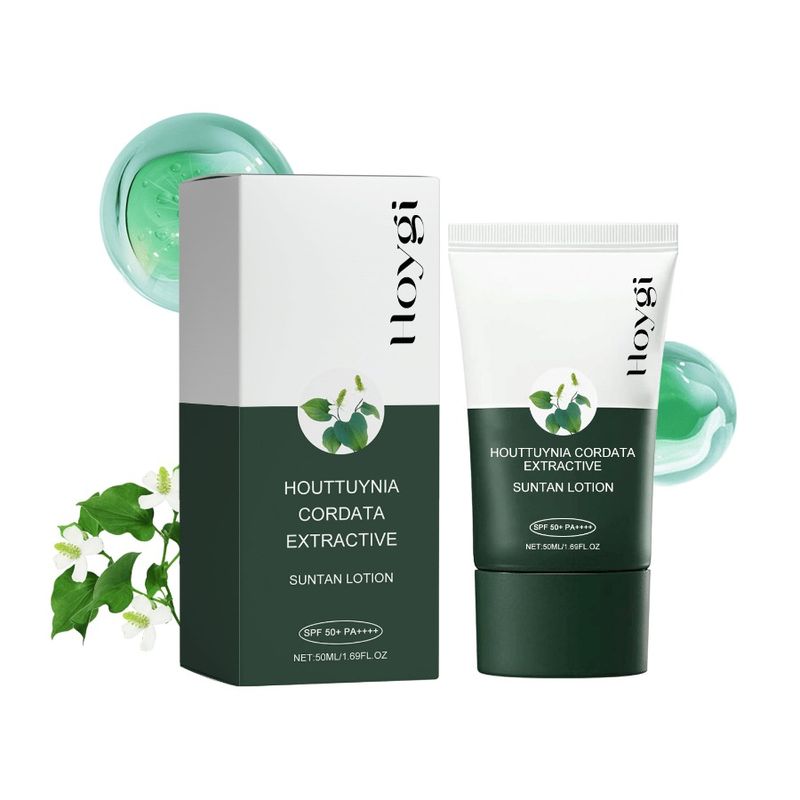 Hoygi Houttuynia Cordata Extractive Summer AntiUV Brightening Skin AntiDryness Refreshing Breathable Moisturizer_voghion.com