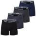 Overseas Platform 4-pak męskich bokserek średniej długości w jednolitym kolorze, uniwersalnych i w dużych rozmiarach, hurtowo_voghion.com