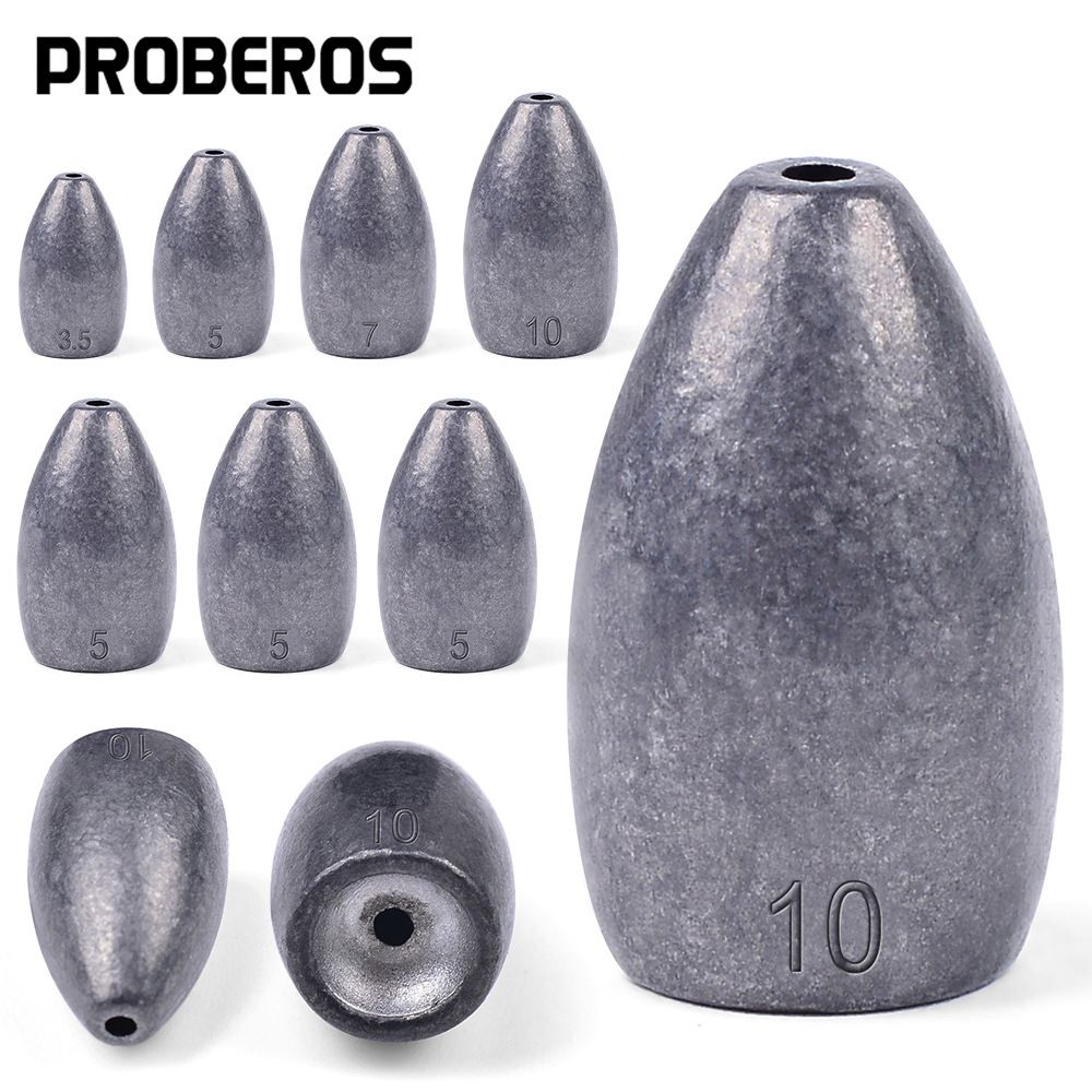 Texas Free Group Bullet Head Fishing Anti-Hook Bottom Lead Sinker Lure Accessories_voghion.com