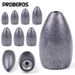 Texas Free Group Bullet Head Fishing Anti-Hook Bottom Lead Sinker Lure Accessories_voghion.com
