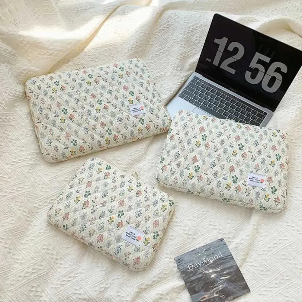 11 14 15 Inch Laptop Sleeve New wer Pattern Cute Notebook Tablet Pouch Ins Fashion Table Bags for Book/HP/C241011_voghion.com