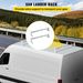 VEVOR Van Roof Ladder Rack, 2 Bars, 331 LBS Capacity, 52"-63.8" Adjustable Steel Roof Rack Cross Bar With Ladder Stoppers, Fit With Rain Gutters, For Kayak Canoe Lumber Pipe Cargo,, White_voghion.com