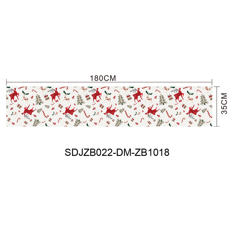 Weihnachts-Tischfahnen, festliche Atmosphäre, Tischdecke, Dinner-Party-Dekoration, bedruckte Tischfahnen, Weihnachts-Tischfahnen-Dekoration_voghion.com