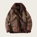 Men's Fashionable PU Leather Jacket With Fleece Lining, Warm Winter Coat For Casual Wear, Plus Size Available (PY744)_voghion.com