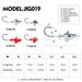 Anti-Hooking Soft Bait Weighted Lead Head Hook 21.5g 32.5g Lure Fishing Gear Accessories_voghion.com