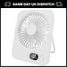 Quiet 5-Speed Table Cooling Fan Portable Small Mini FAN Rechargeable Desk Fan_voghion.com