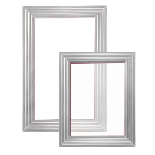 Cornici Serigrafiche Nastri in Seta Pezzi 2 Conteggio Mesh E 2 Serigrafie Sque 10x14in Kit Stampa 8x10 Stampa Serigrafia in Alluminio 110 Stampa_voghion.com