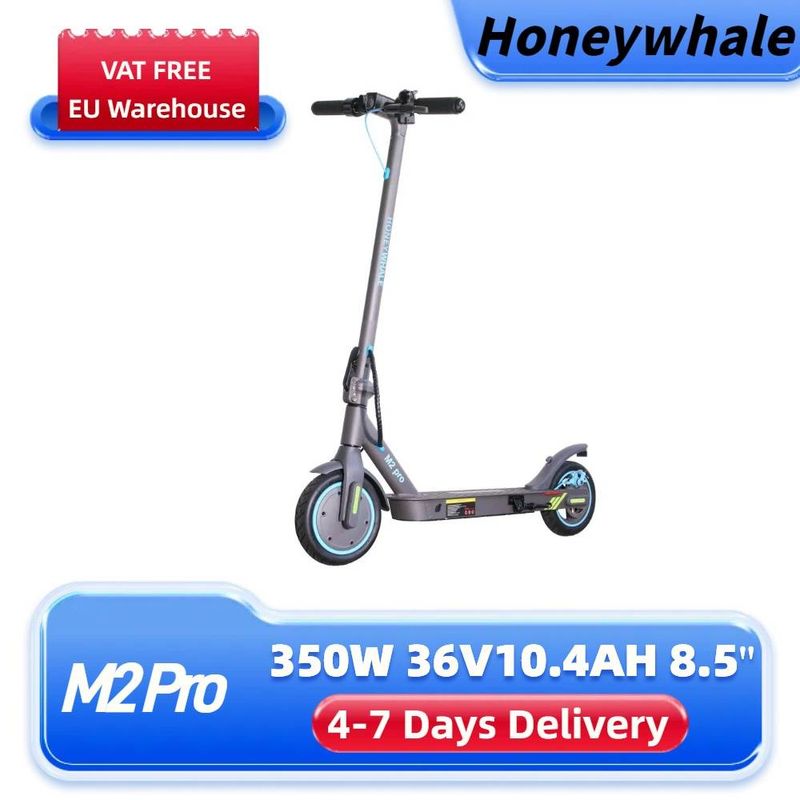 HONEYWHALE M2 Pro elektrisk skoter 500W 8,5'' hopfällbar E-scooter för vuxna med 36V 10,4Ah batteri_voghion.com