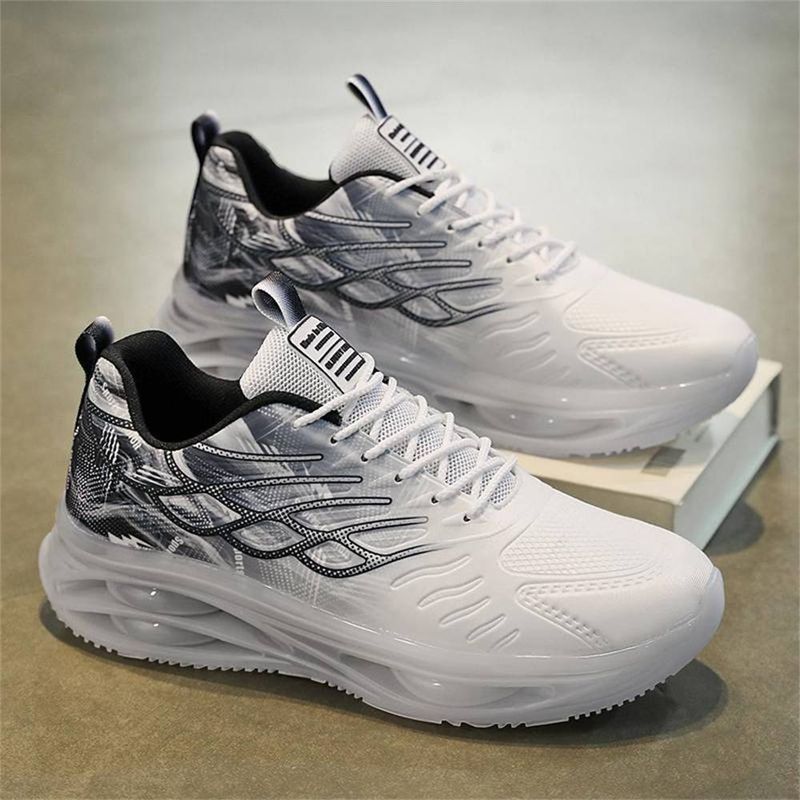 2025 Fashion Sneakers Herre åndbart mesh tyk bund Løbesko med øget højde 39-47_voghion.com