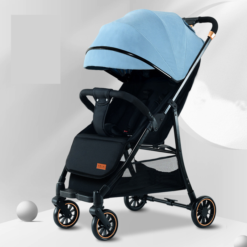 Premium-Kinderwagen mit verstellbarem Sitz, leichtem, faltbarem Design und hochsichtbarem Federungssystem für eine ruhige Fahrt (0–3 Jahre)​_voghion.com
