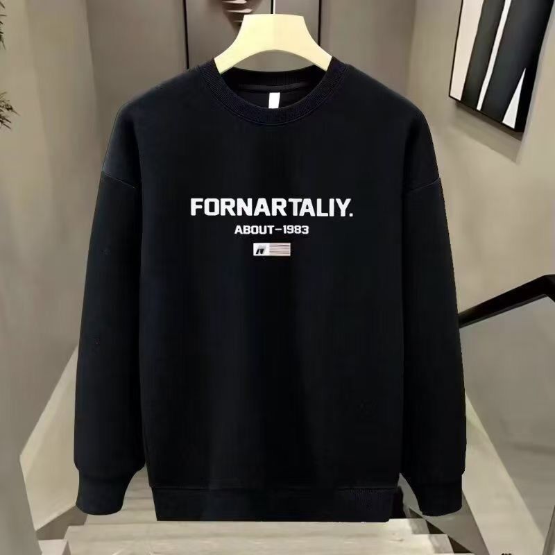 FW25 Matching Couple Cotton Crew Neck Sweatshirt - His & Hers_voghion.com