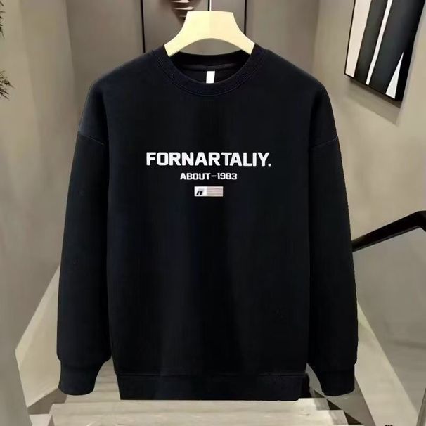 FW25 Matching Couple Cotton Crew Neck Sweatshirt - His & Hers_voghion.com