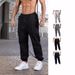 Premium Products Premium Products 2024 Men's Fitness Sports Leg Tights Breathable Loose Casual With Mid Drawstring And Elastic Waist Pants_voghion.com