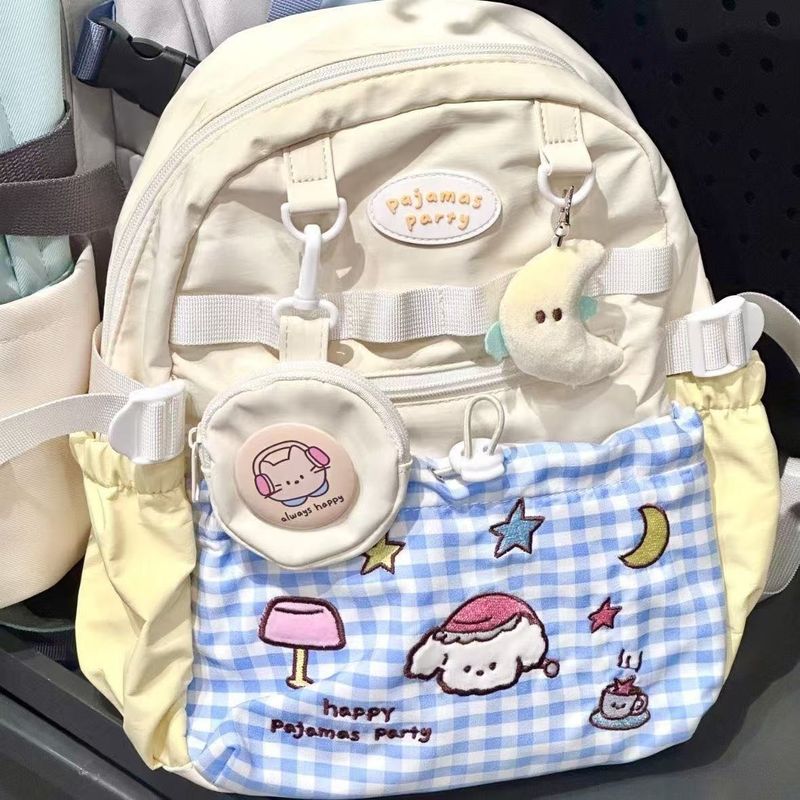 2025 neue Frühling Faul Persönlichkeit Schönheit Rucksack Mädchen Reise Rucksack Modische Hundert Freizeit Täglich Leichte_voghion.com