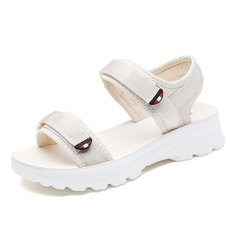 Women's Thick Bottom Sandals, New Network Reddit High Definition Flat Velcro Casual Shoes_voghion.com