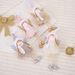 Pom Pom Hat Angel Girl Ornament - Christmas Tree Hanging Decorations, Set Of 4 (Beige, Gray, White, Pink), European Style Holiday Decor"_voghion.com
