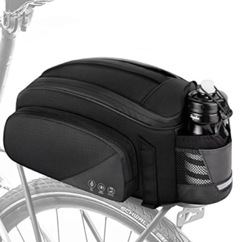 Bolsa de prateleira para bicicleta Bolsa de assento traseiro Bolsa de armazenamento suspensa Bolsa de cauda Caixa de armazenamento de montanha Bolsa de transporte de prateleira traseira Equipamento_voghion.com