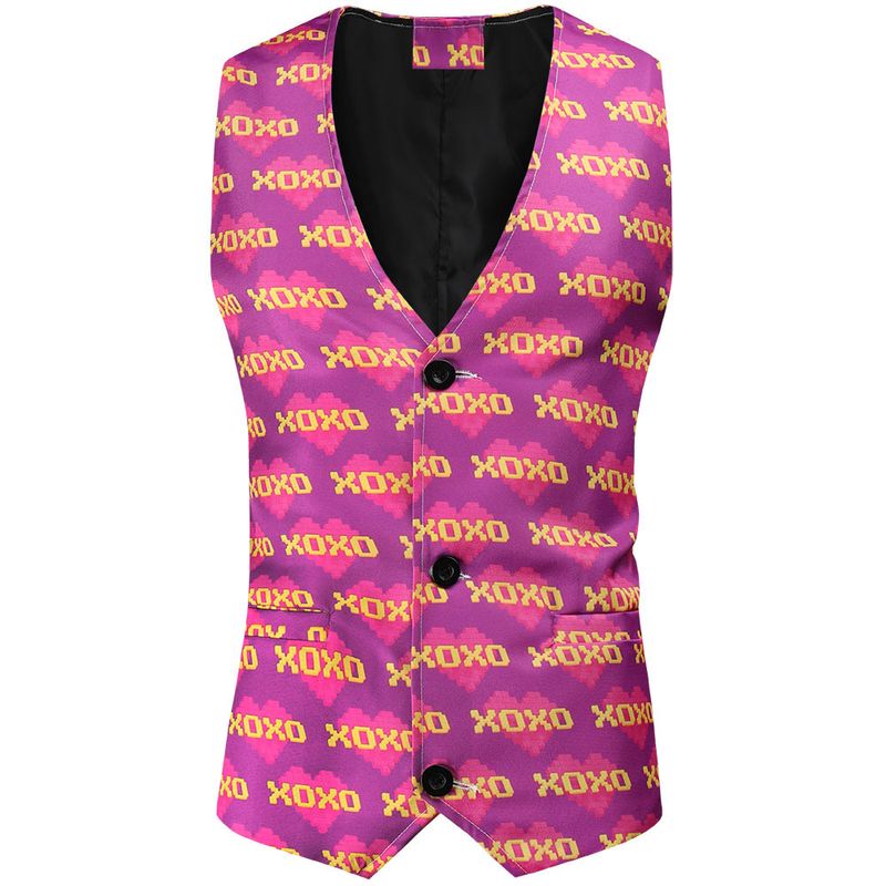 autumn and winter new casual 3D printed suits, vests, trousers suits, 3-piece set 3TZ-XMK_voghion.com