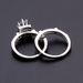 Shuosbai 1 Pair Couple Rings Geometric Rhinestones Jewelry Exquisite Bright Luster Rings for Wedding_voghion.com