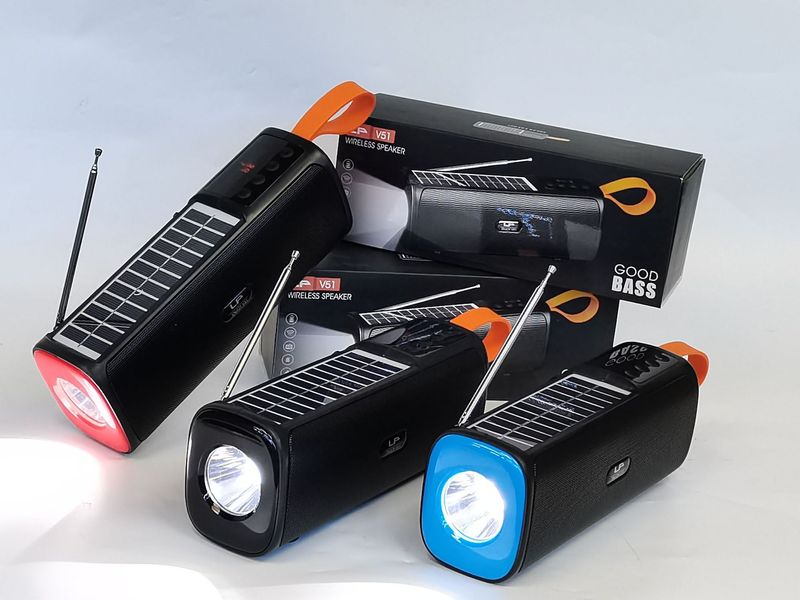 New private model wireless Bluetooth speaker, digital display screen, dual speakers, subwoofer, silicone handle, FM_voghion.com