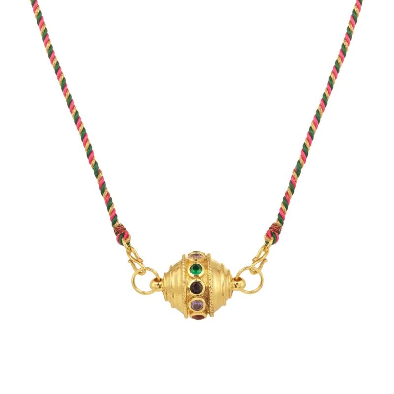 Collana con ciondolo a forma di goccia d'olio in zircone, semplice, placcata in oro, per donna, alla moda e colorata, con tarocchi_voghion.com