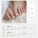 Autocollants pour ongles d'orteils imperméables et amovibles, à porter en été, JZ-171_voghion.com
