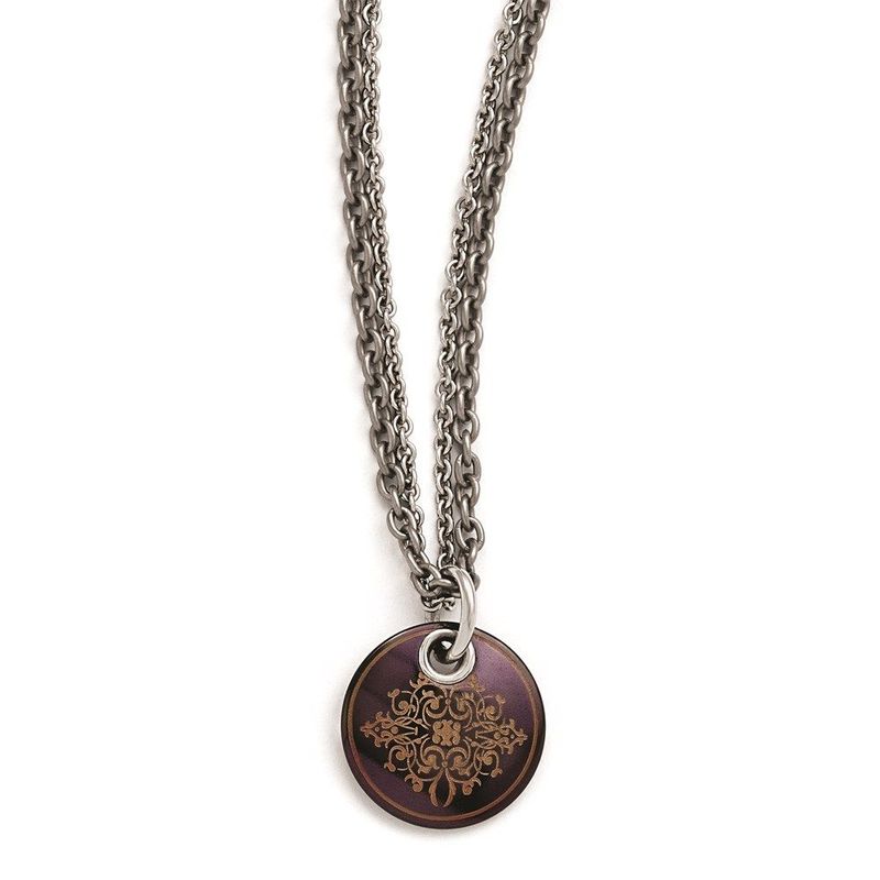 Edward Mirell Black Ti Copper Color Anodized & Sterling Silver W/ 2in Ext_voghion.com