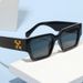 New Trendy Small Square Frame Comfortable Fashion Decorative Sunglasses For Export_voghion.com