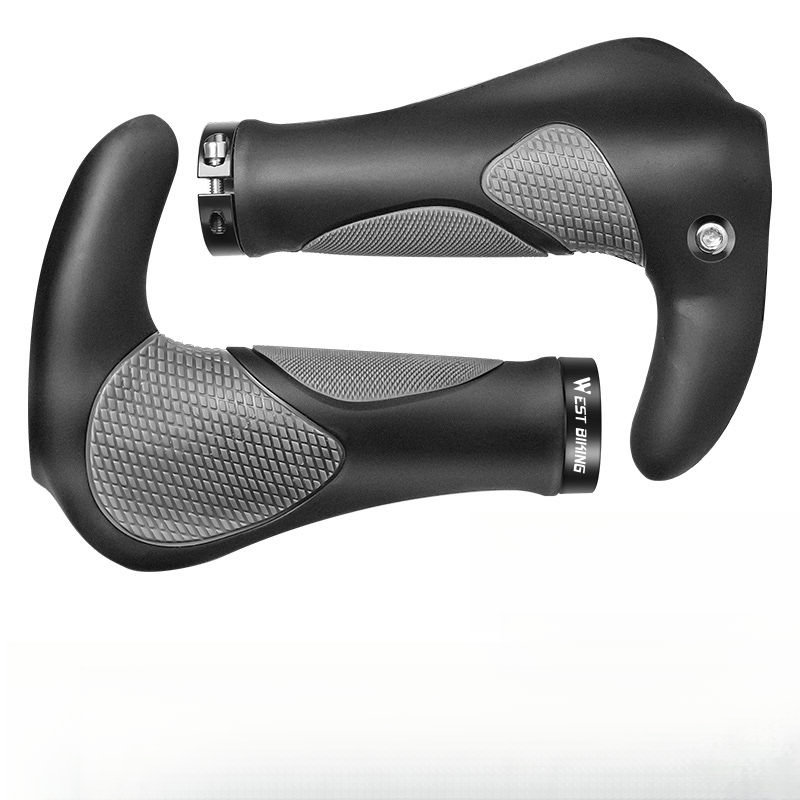 Coprimanubrio modificato Xiqizhe per bicicletta, con stampaggio integrato di mucca e gomma antiscivolo a forma di corno di pecora_voghion.com