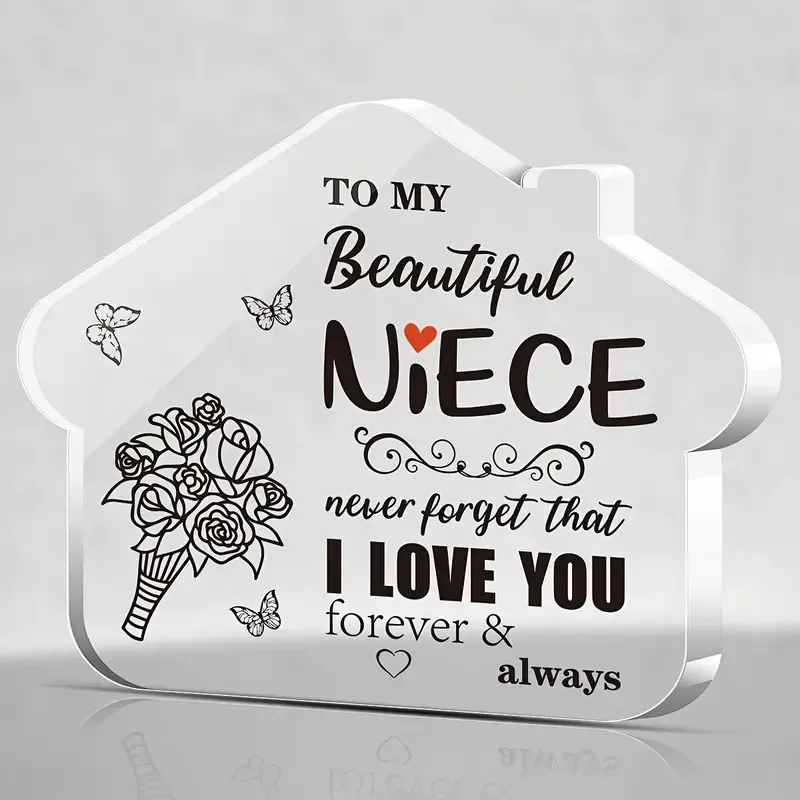 Jaunas mājas modelēšanas dekorācijas dekorācijas dāvanas māsām Akrila galda virsma_voghion.com