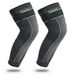 Extended knee pads for men and women with knitted strap compression sports_voghion.com