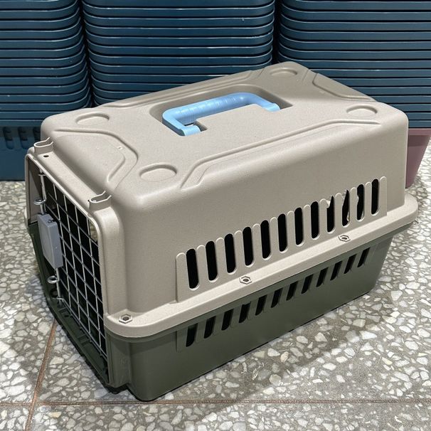 Flugzeugtaugliche Katzentransportbox, tragbare Haustier-Reisebox für Katzen und Hunde_voghion.com
