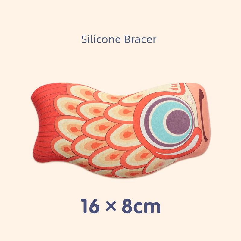 Unbeatable Quality Koi Lucky Silica Gel Wrister Mouse Pad Keyboard Support Office Wrist Protector Oversized Mat National Style Palm Tray_voghion.com
